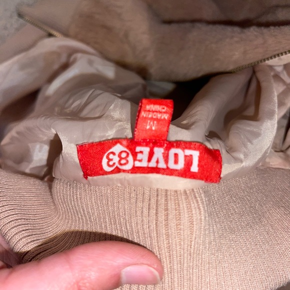 Two Fluffy/Fur Cropped Zipper Jackets - Picture 3 of 4